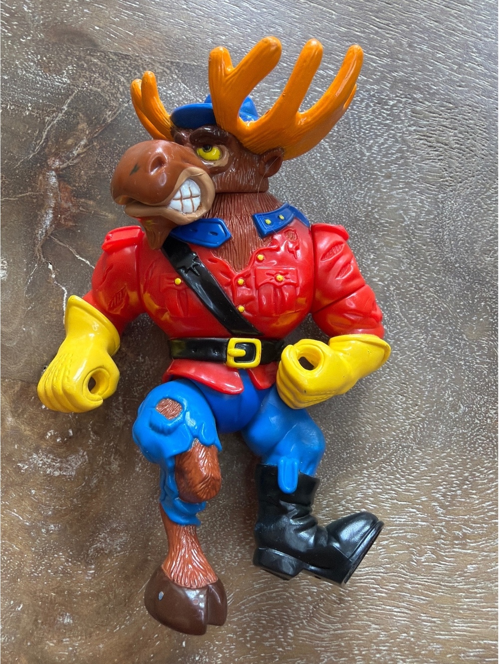 Vintage TMNT Monty Moose Action Figure Playmates 1992 Rare Late Wave Loose